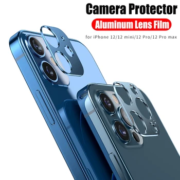 Objektiv kamere Polno Kritje Zaščitni Kovinski Obroč Steklo Ohišje Za iPhone 12 Pro Max 12 Mini 5G Nazaj Objektiv Kamere Za iPhone 11 Pro Max