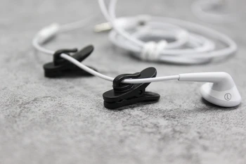 5pcs zaponkami Ovratnik Posnetek slušalke Obračanje Objemke za slušalke slušalke objemka slušalke pribor MP3, Mp4 Črno bel 18533