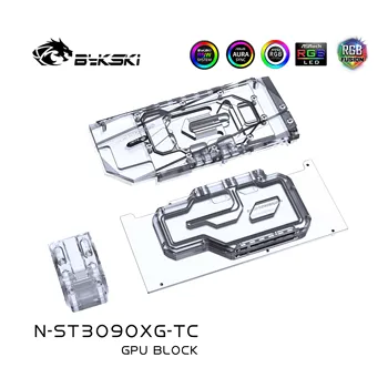 Bykski N-ST3090XG-TC,Dual GPU Aktivno Backplate Blok Za Zotac RTX 3080 3090 Gaming OC,grafičnega Pomnilnika VRAM Radiator Heatsink 186251
