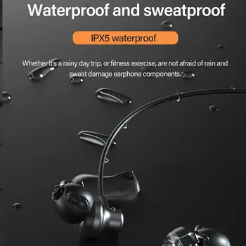 Lenovo XE05 Magnetni Vratu Visi Bluetooth Športne Slušalke Nepremočljiva 10 mm 6D Rog Enota Dolgo Pripravljenosti Glasbo, Slušalke Z Mikrofonom