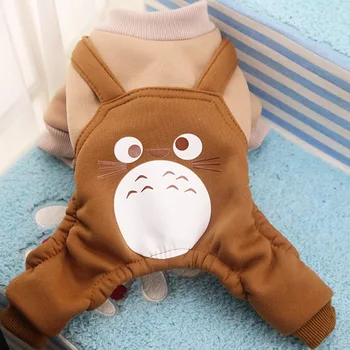 Obleke Za Pse Jumpsuit Za Pse Onesie Jazavičar Oblačila Chihuahua Pižamo Cartoon Živali Totoro Pižamo Zgostitev Pet Hoodie