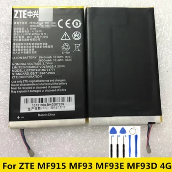 Original 2800mAh Li3728T42P3h774771 ZEBAP1 Za ZTE MF915 MF93 MF93E MF93D 4G LTE omrežja Wi-Fi Роутер Mobilni WIFI Usmerjevalnik Hotspot Baterije