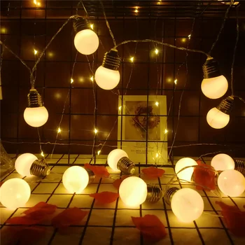 Solarna LED Prostem Nepremočljiva Vrt Svetu Žogo Pravljice Luči Niz Božično Festoon Novo Leto je Garland Poroko Teras Dekoracijo