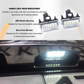 LED Številka Licence Ploščo Luč za Toyota Auris Avensis Camry Corolla Esquire Levin Noe Prius C Ractis ASI Vitz Vios Voxy Yaris