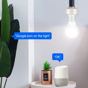 WiFi Smart Žarnico v okova E27 za Alexa/googlova Domača stran EWeLink APP Remote Glasovni Nadzor Bluetooth, združljiva Pametni Dom 18993