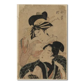 Japonski Slog Tradicionalnih Številke Plakatov In Fotografij Wall Art Platno Slikarstvo Ukiyoe Stenske Slike Za Dnevni Sobi Doma Dekor