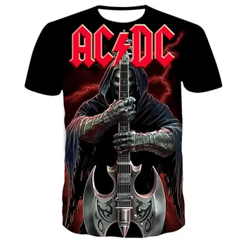 Moški T-Shirt Kratek Rokav blagovne Znamke Plus Velikost Hip-Hop 3D Rock Band moška T-shirt Črna 2021 Ice T-Shirt 130-6xl