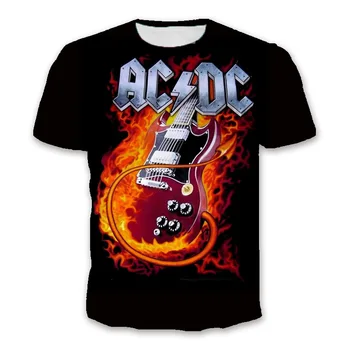 Moški T-Shirt Kratek Rokav blagovne Znamke Plus Velikost Hip-Hop 3D Rock Band moška T-shirt Črna 2021 Ice T-Shirt 130-6xl