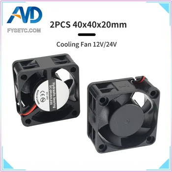 Hidravlični Tlak 40 mm Hladilni Ventilator 40x40x20mm Hladilnik 24V 12V 4020 3D Tiskalnik Deli Primeru Hladilni Ventilator 2PIN 3PIN Fan Heatsink