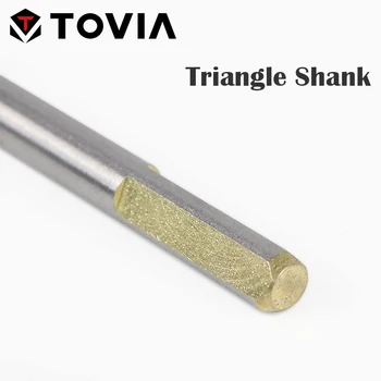 TOVIA 6-12 mm Steklo Drill Bit Multi-funkcionalne Keramične Ploščice Drill Bit Trikotnik Svedri za Kovino iz Nerjavečega Jekla, Betona, Opeke