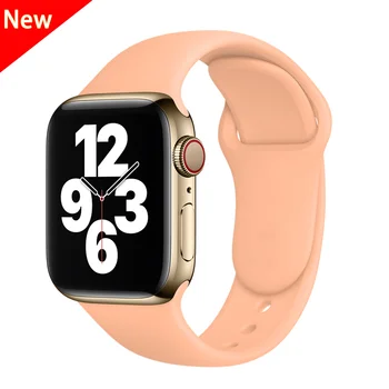Gume trak za apple watch 6 se 5 4 3 mehki silikonski manšeta zapestnica correa watchband apple watch band 44 mm 40 mm 38 mm 42mm