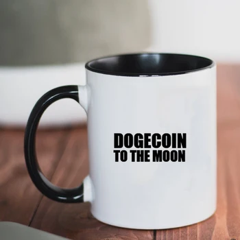 Na Luno Dogecoin Kave Skodelice MOŽ darilo tea cup FANTA darilo Keramično Skodelico Čaja in skodelice