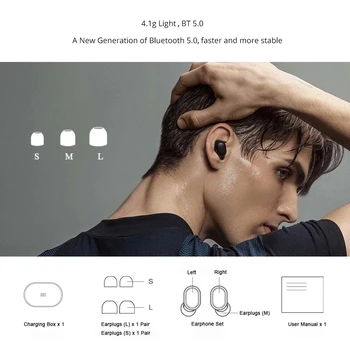 Original Xiaomi Redmi Airdots S Airdots 2 Bluetooth MI Slušalke Čepkov Res Brezžične Slušalke TWS Xiaomi Zraka Pike 2 Slušalke