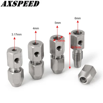 AXSPEED 5PCS/Set RC Čoln Prilagodljiv Spojka 3.17 mm/4 mm/5 mm/6 mm CNC iz Nerjavečega Jekla Flex Collet Spojnik