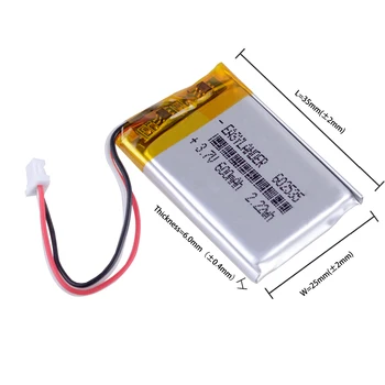 Litij-polimer baterija 3,7 V 600mah 602535 zamenjava v It smart dash cam siaomi tajnik fotoaparat rose MIO HP DVR 582535