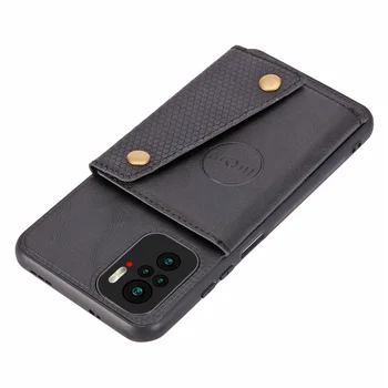 PU Usnja Flip Primeru Telefon Za Xiaomi Redmi Opomba 10 4G Avto Magnetne Denarnice Reža za Kartico Pokrov ležišča za Redmi Opomba 10S Stojalo Coque