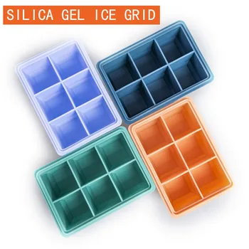 Brezplačno 8 Big Led Pladenj Plesni Velikan Jumbo Veliko Hrane Silikona Ice Cube Kvadratnih Pladenj Plesni DIY Ice Maker Pladenj Ledena Kocka 194844