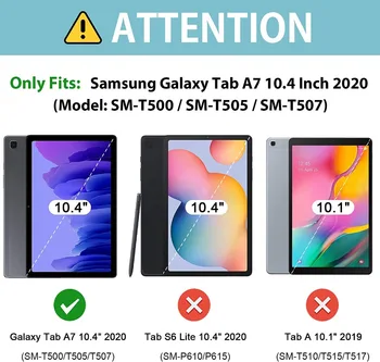 Ohišje za Samsung Galaxy Tab A7 10.4 SM-T500/T505 Tablet Nastavljiva, Zložljiva Stojala Pokrovček za Samsung Galaxy Tab A7 10.4 2020 Primeru