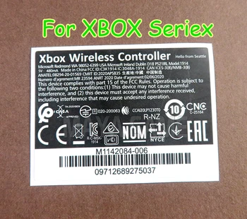 5pcs Za xbox serije s x controller Nalepke Nalepke Etiketo Tesnila za xbox XSS XSX črno bel izbrati