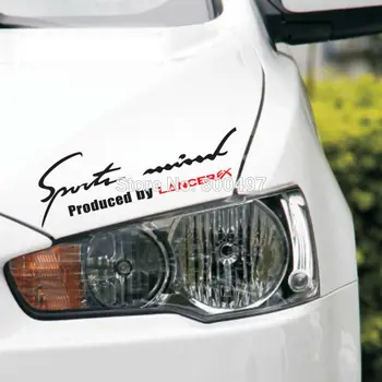 Nov Slog za Šport Um Pridobiva z Lancer EX Sports Nalepke Avto Opremo Dekorativni Odsevne Nalepke za Mitsubishi Lancer EX