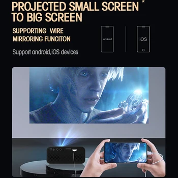 YT500 Mini Projektor Led za Domači Kino Video Projektor Podpira 1080P USB Avdio Prenosni Home Media Player Otroci Darilo