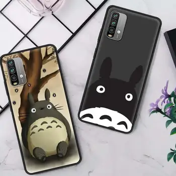 Silikonsko Ohišje Za Xiaomi Redmi Opomba 9 9 8 10 Pro 8T Telefon Kritje 7 9A 9C 8A K40 9T 6 6A Black Soft Shell Studio Ghibli Totoro