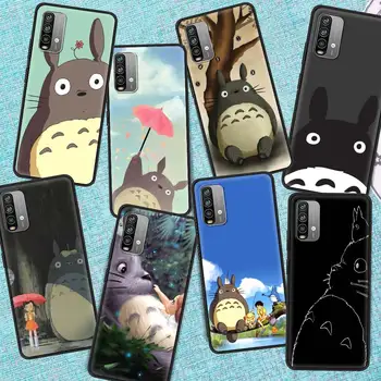 Silikonsko Ohišje Za Xiaomi Redmi Opomba 9 9 8 10 Pro 8T Telefon Kritje 7 9A 9C 8A K40 9T 6 6A Black Soft Shell Studio Ghibli Totoro