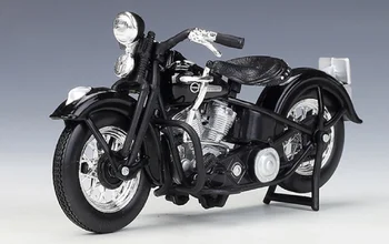 Maisto 1:18 1948 FL Panhead motorno kolo, Kolo Diecast Model Black Nove v Škatli 20412