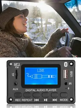 Od 87,5-108.MHZLCD MP3 Dekoder Odbor Bluetooth 5.0 Avdio Sprejemnik APE WMA, FLAC WAV Dekodiranje Podporo za Snemanje Radijske Lyrics Display