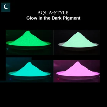 10 G/Vrečko Aqua-Style Žareti v Temno Bleščice Pigment Super Obrti+Barve+Print Svetlobna Manikura DIY Nailart Bleščice v Prahu FG2021#