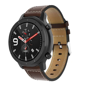 Usnje watch trak 22 mm watchband Za Huami Amazfit GTR 47mm Prestavi S3 pametno gledati pasu za Huawei watch gt gt2 46mm novo zapestnico 20605