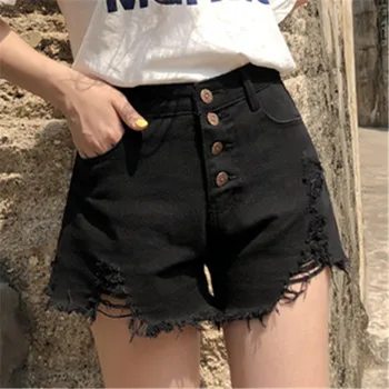 ženske Hlače priložnostne poletje cool ženske denim plen hlače visoko waists plus velikost seksi črna streamgirl kratke jeans kratke hlače 20610