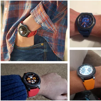 Silikonski Kovček+pas Za Samsung Galaxy watch 46mm/42mm traku Orodja S3 Meje watchband Šport 20/22 mm watch band 20/22/42/46 mm