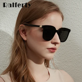 Ralferty Ženski Koreja sončna Očala Ženske 2021 Nove Luksuzne blagovne Znamke Oblikovalec UV400 Letnik Kvadratnih sončna Očala z UV Zaščito Ravno Odtenki