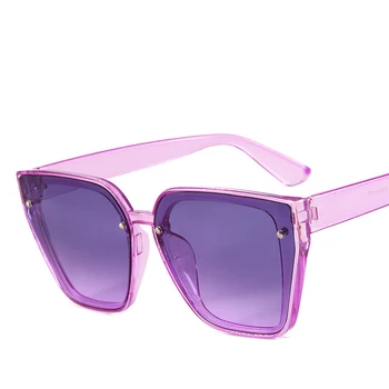 Blagovno znamko Design Zakovice ženska sončna Očala Anti-UV Moda, Razkošen PC Okvir sončna Očala Prevelik Cat Eye Glasses Za Izven