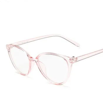 Preprost Mačka Oči Anti-modra Očala za Ženske Ženski Optična Očala Očala Transparente Proti Modra Svetloba Blokiranje Očala