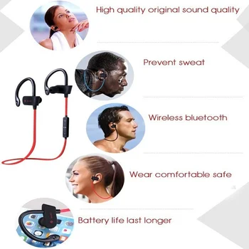 Brezžične Bluetooth Slušalke Odmaknite Slušalke Fone De Ouvido Glasbo, Šport Gaming Slušalke za Prostoročno uporabo za Iphone Xiaomi Uho Telefoni