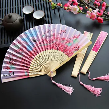 1pc Letnik Kitajski, Japonski Ples, Poroka Svile Zložljiva ročni Cvet Fan Stranka Uspešnosti Domov Dekoracijo Obrti Darilo 2131