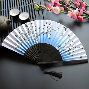 1pc Letnik Kitajski, Japonski Ples, Poroka Svile Zložljiva ročni Cvet Fan Stranka Uspešnosti Domov Dekoracijo Obrti Darilo