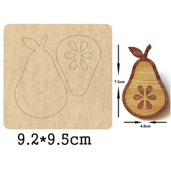 Hruška ročno izdelane lesene die rezanje odložišče obrti nož die združljiv z večino priročnik die rezanje 2142