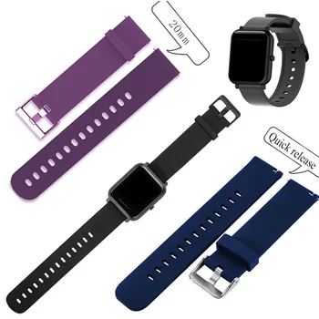 20 mm ženske watchband za Samsung galaxy watch aktivno 42mm Prestavi s2 klasičen Šport zapestnica trak za Huami Amazfit Bip pas ženske