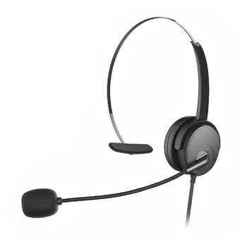 OY131 Eno Uho Slušalke USB Head-mounted Računalnik Slušalke za Desno/Levo Uho klicni Center Žične Slušalke za Nadzor Glasnosti