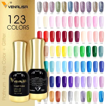 VENALISA Super Color Gel Barve, Kristalno Lak CANNI Nail Art Bleščice Pearl Diamanti Soak off Platinum UV LED Gel za Nohte,