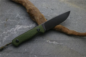 Integriran nož Niolox rezilo G10 ročaj prostem kampiranje lesnoobdelovalnih vrtu, večnamenski lov orodje