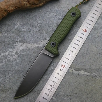 Integriran nož Niolox rezilo G10 ročaj prostem kampiranje lesnoobdelovalnih vrtu, večnamenski lov orodje