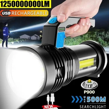 Močna Led delovna Lučka Vodotesna Svetilka COB Prenosni Ročno Svetlobe USB Delo Svetlobe, Baklo s Stransko Svetlobo Iskalnim 21982