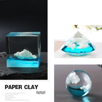 DIY ročno bel oblak polnila blato, glina kristalno Epoksi nakit dodatki imitacije oblak, zaradi česar blato