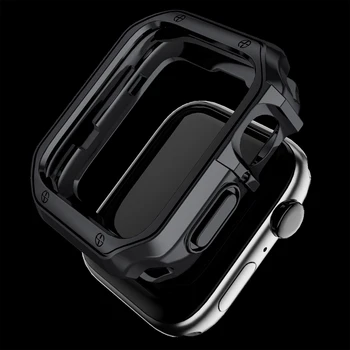 Band+primeru Za Apple Watch 40 mm 44 mm 38 mm 42mm iWatch 6 SE 5 4 3 zapestnica apple ura iz nerjavečega jekla, trak+silikonski pokrov