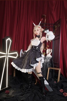 Anime Azur Lane Ayanami Destroyer Gothic Lolita Obleko Stranka Enotno Obleko, Cosplay Kostum Halloween Ženske Brezplačna Dostava 2020New
