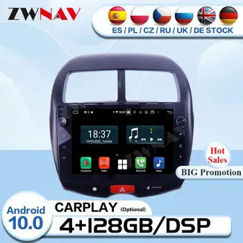 Carplay 2 Din Android 10 Večpredstavnostnih Za Mitsubishi ASX 2010 2011 2012 2013 Radijski Sprejemnik Avdio Stereo GPS Igralec, Vodja Enote